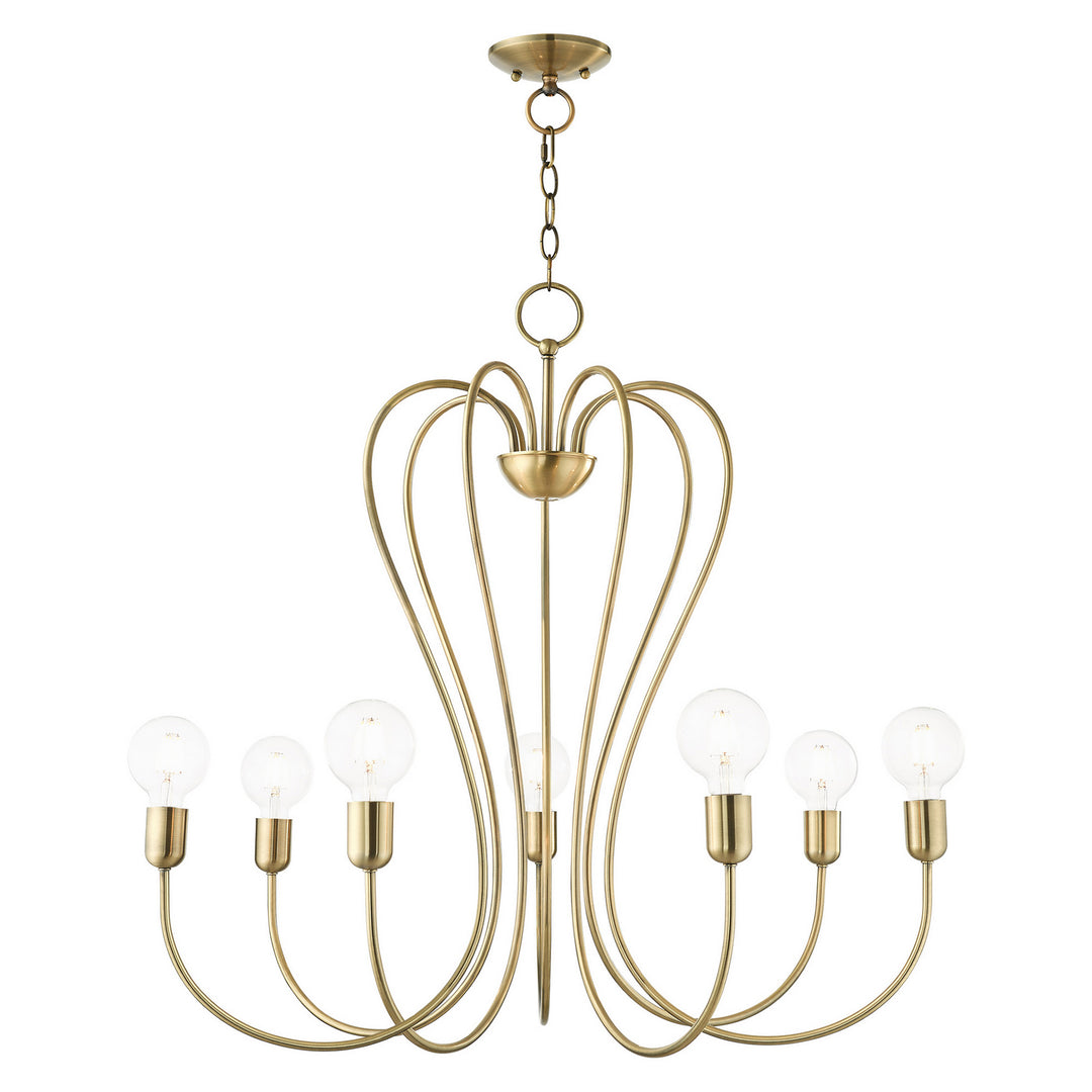 Livex Lucerne 41367-01 Chandelier Light - Antique Brass