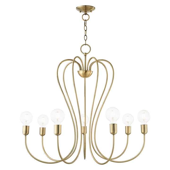 Livex Lucerne 41367-01 Chandelier Light - Antique Brass