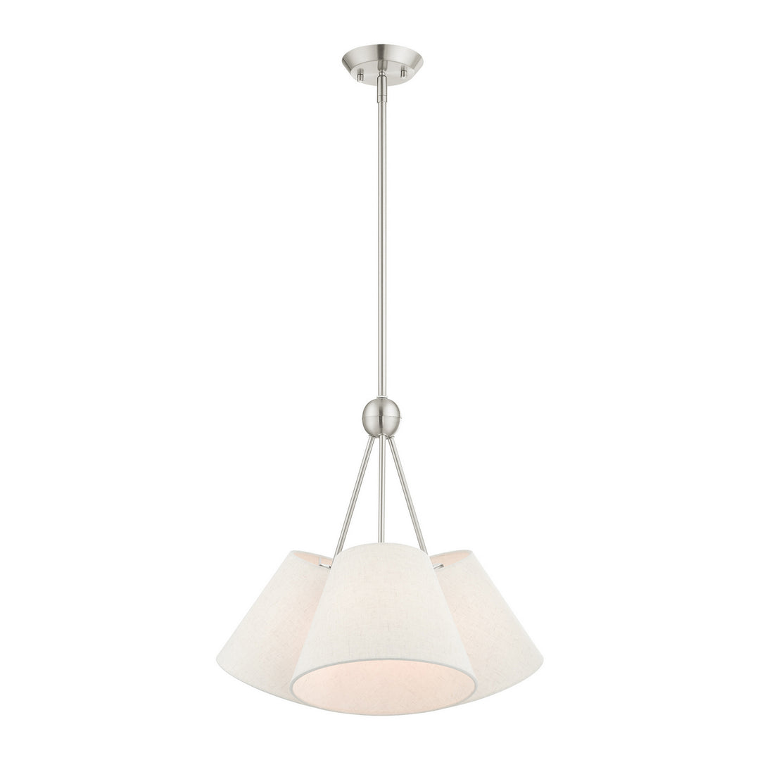 Livex Prato 41383-91 Chandelier Light - Brushed Nickel
