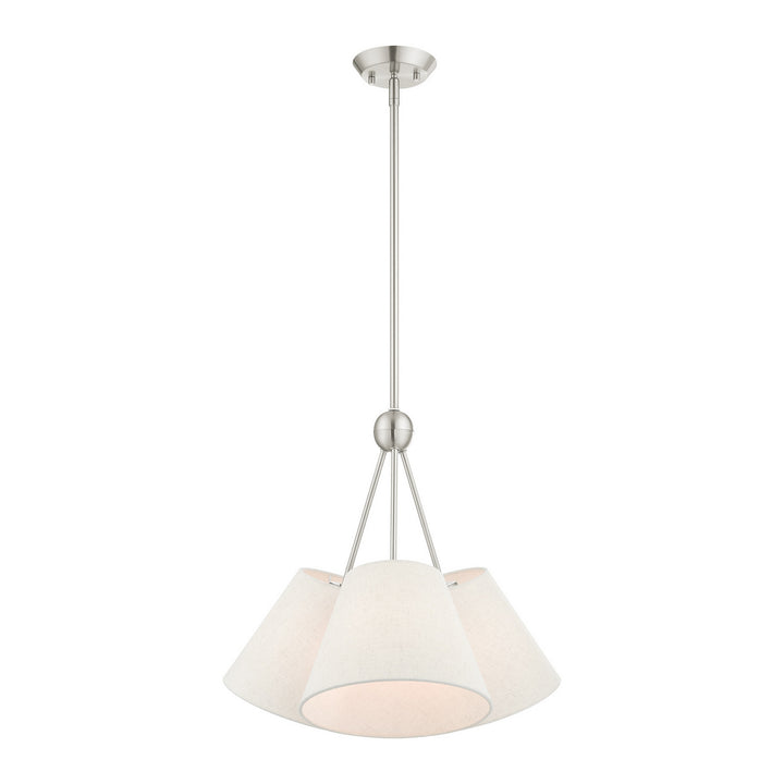 Livex Prato 41383-91 Chandelier Light - Brushed Nickel