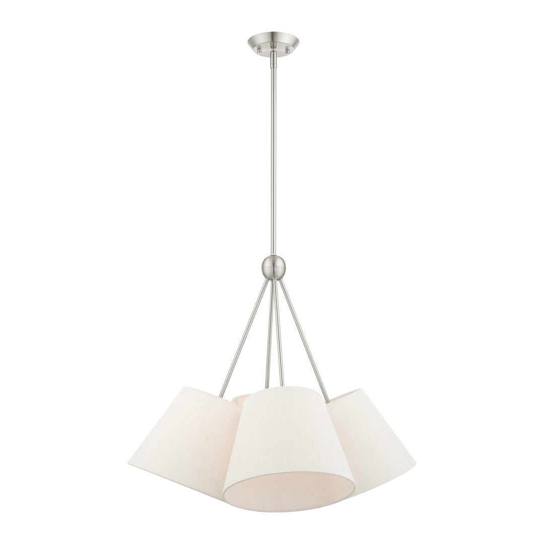 Livex Prato 41384-91 Chandelier Light - Brushed Nickel