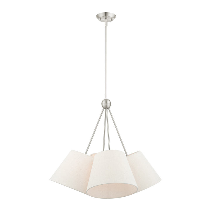Livex Prato 41384-91 Chandelier Light - Brushed Nickel