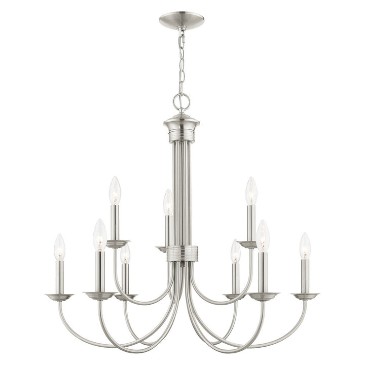 Livex Estate 42687-91 Chandelier Light - Brushed Nickel