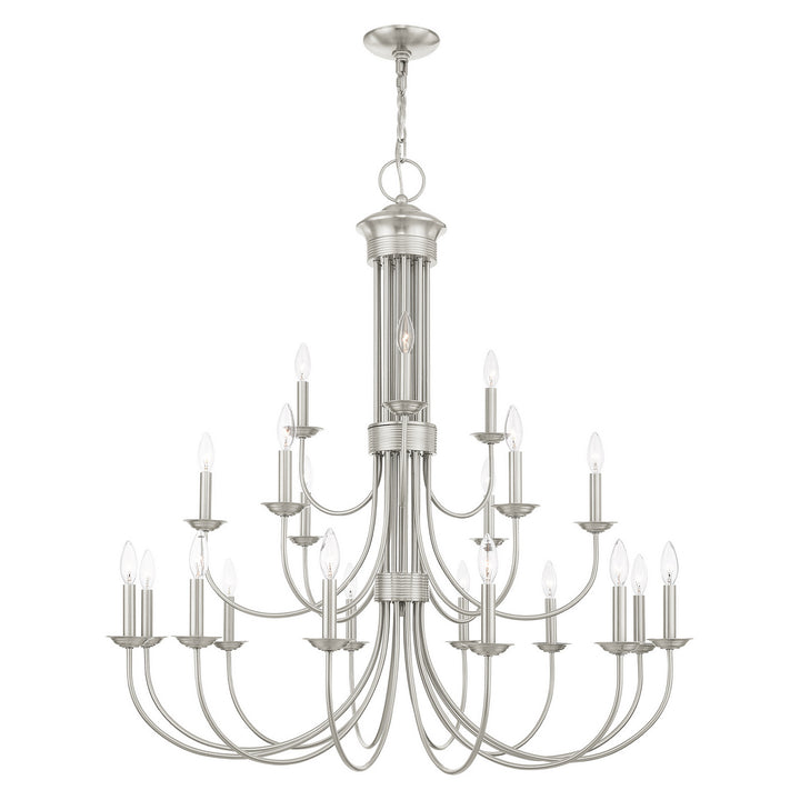 Livex Estate 42688-91 Chandelier Light - Brushed Nickel