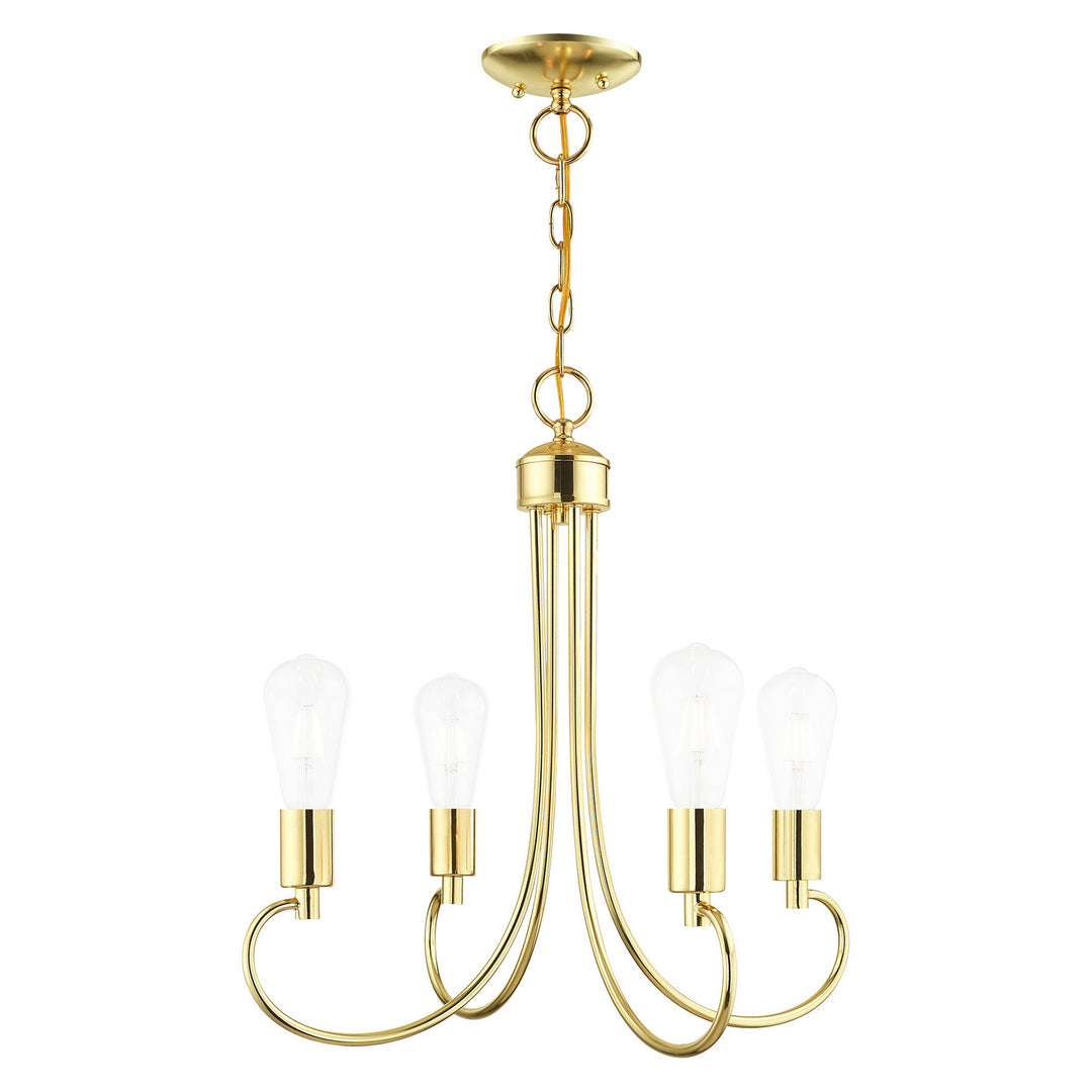 Livex Bari 42924-02 Chandelier Light - Polished Brass