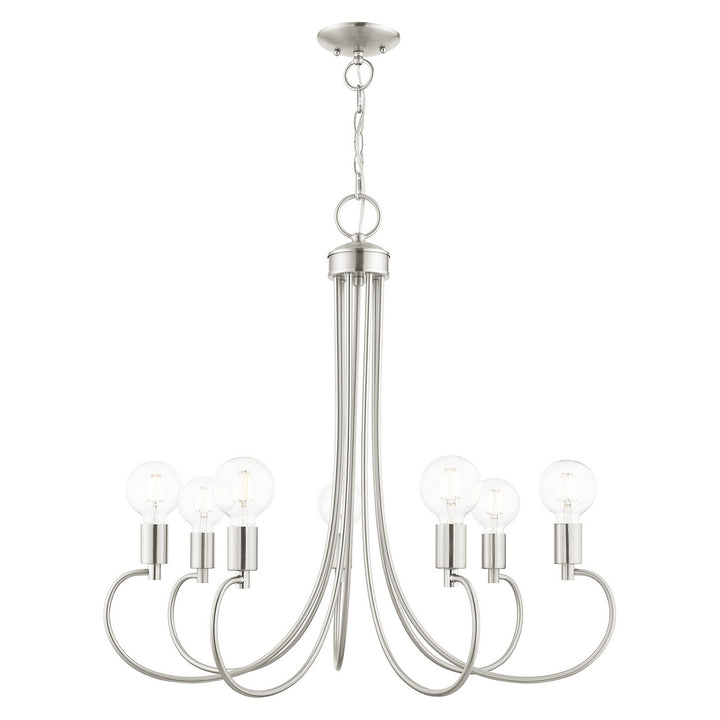 Livex Bari 42927-91 Chandelier Light - Brushed Nickel