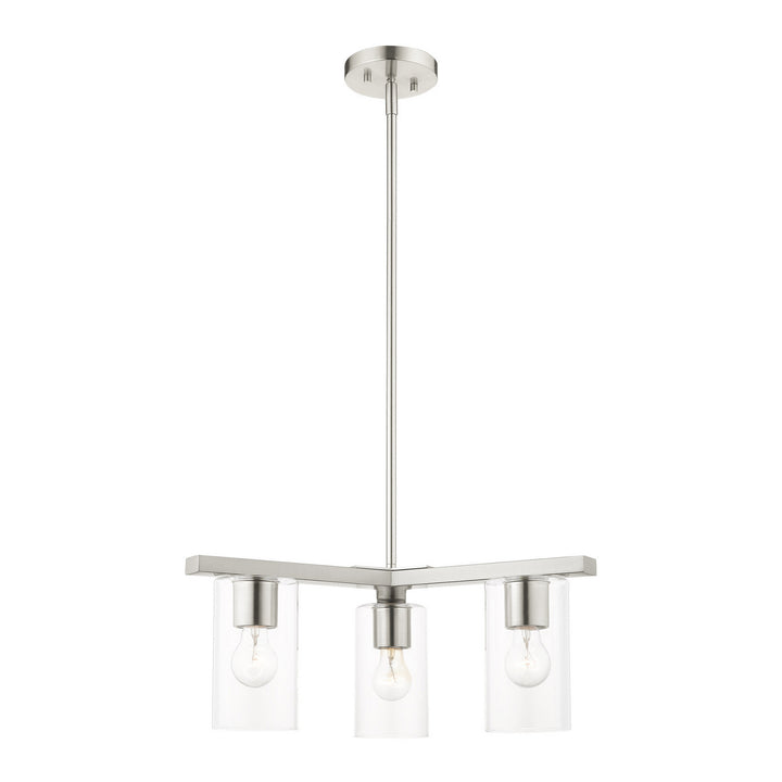 Livex Zurich 45473-91 Chandelier Light - Brushed Nickel