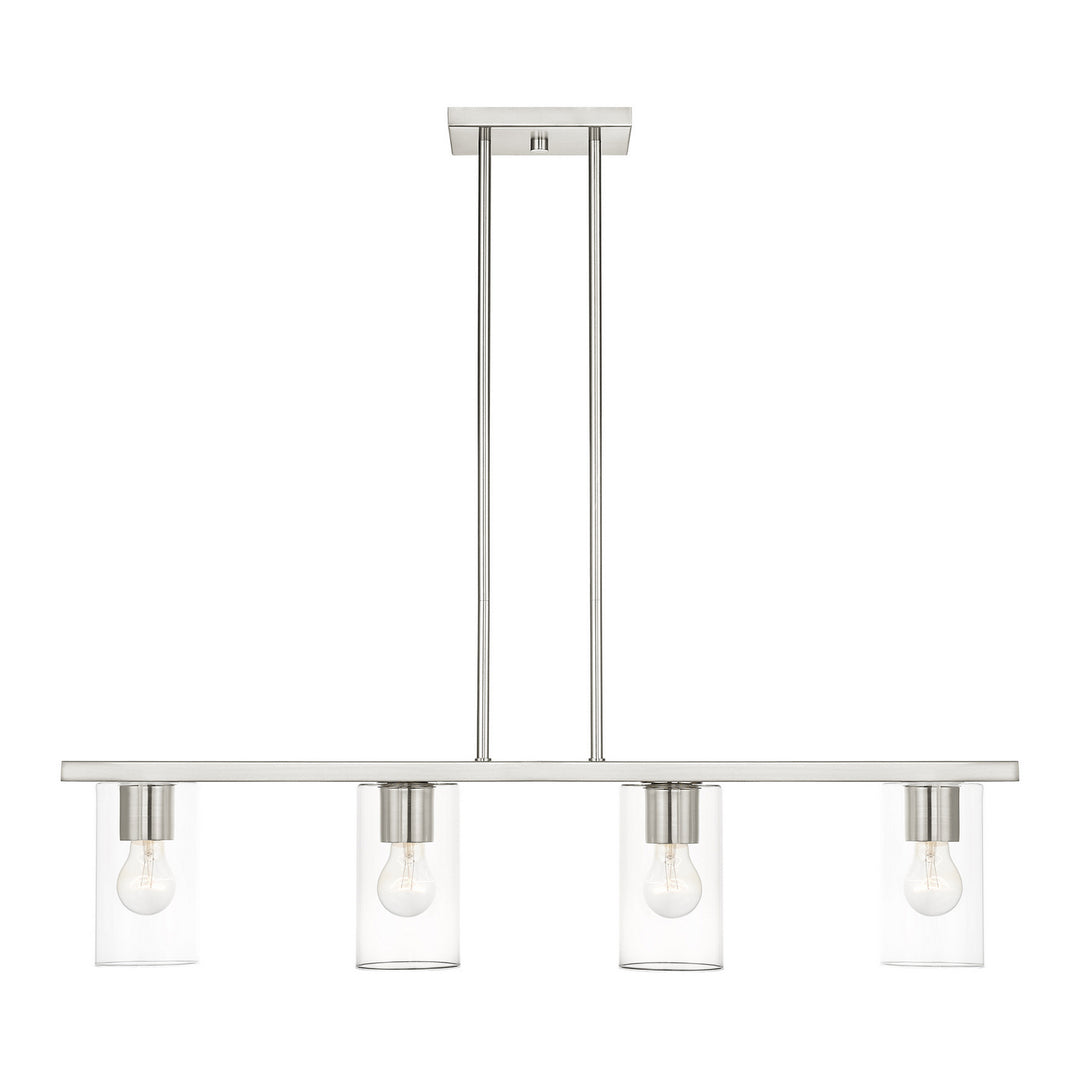 Livex Zurich 45474-91 Pendant Light - Brushed Nickel