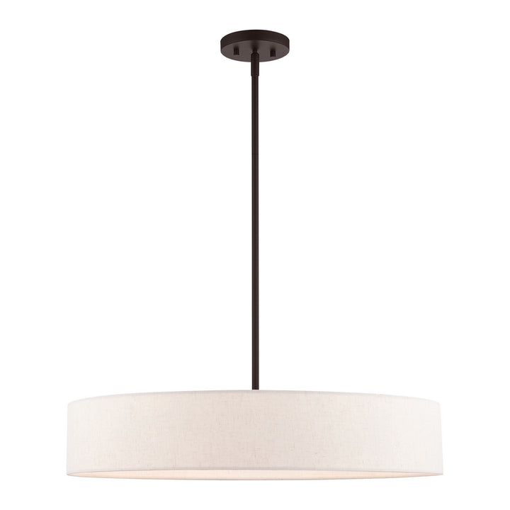 Livex Venlo 46035-07 Pendant Light - Bronze w/ Antique Brasss