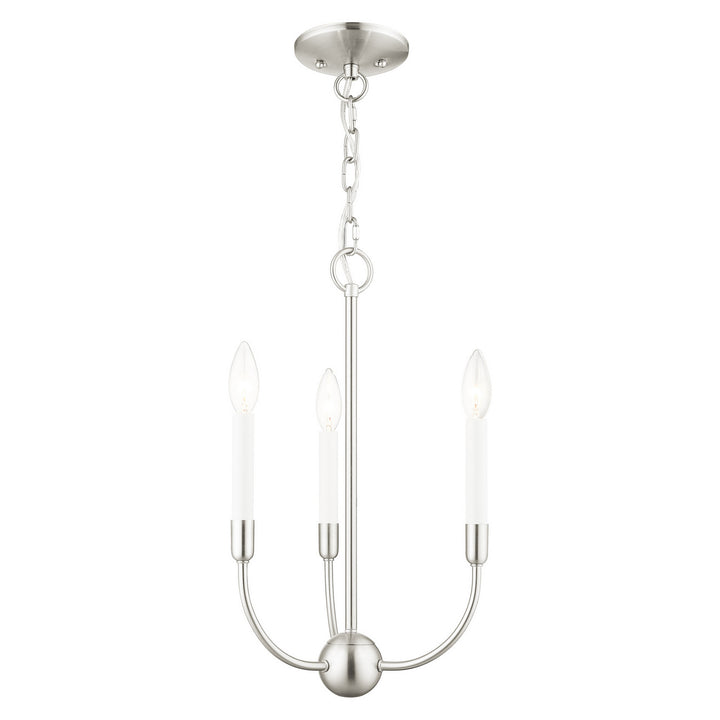 Livex Clairmont 46063-91 Chandelier Light - Brushed Nickel
