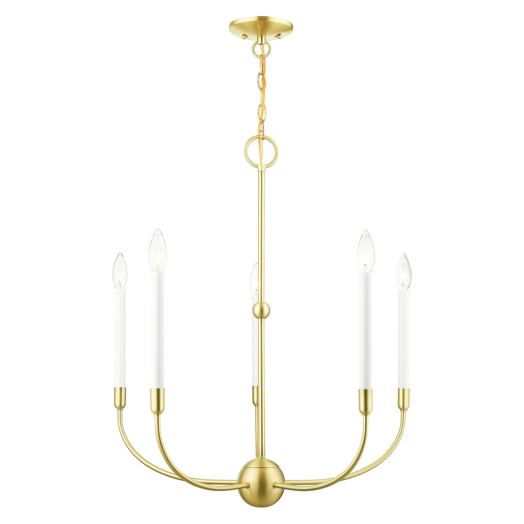 Livex Clairmont 46065-12 Chandelier Light - Satin Brass