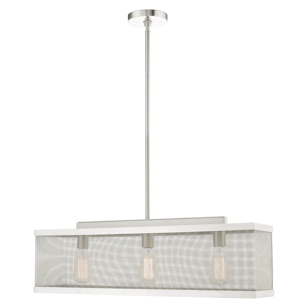 Livex Industro 46213-91 Pendant Light - Brushed Nickel