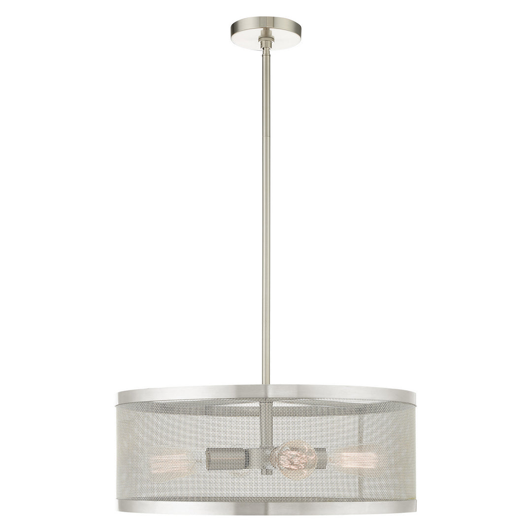 Livex Industro 46214-91 Pendant Light - Brushed Nickel
