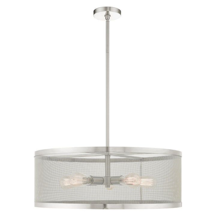 Livex Industro 46215-91 Pendant Light - Brushed Nickel