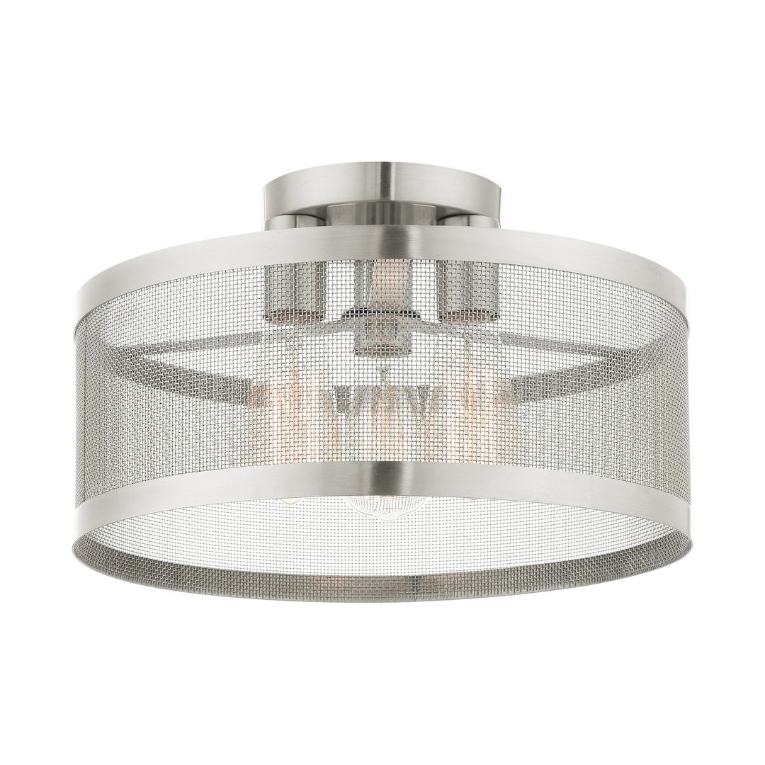 Livex Industro 46218-91 Ceiling Light - Brushed Nickel