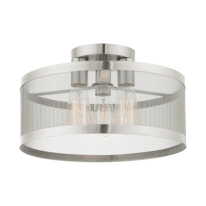 Livex Industro 46218-91 Ceiling Light - Brushed Nickel