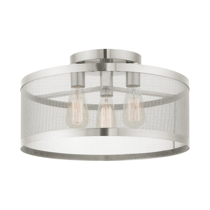 Livex Industro 46219-91 Ceiling Light - Brushed Nickel