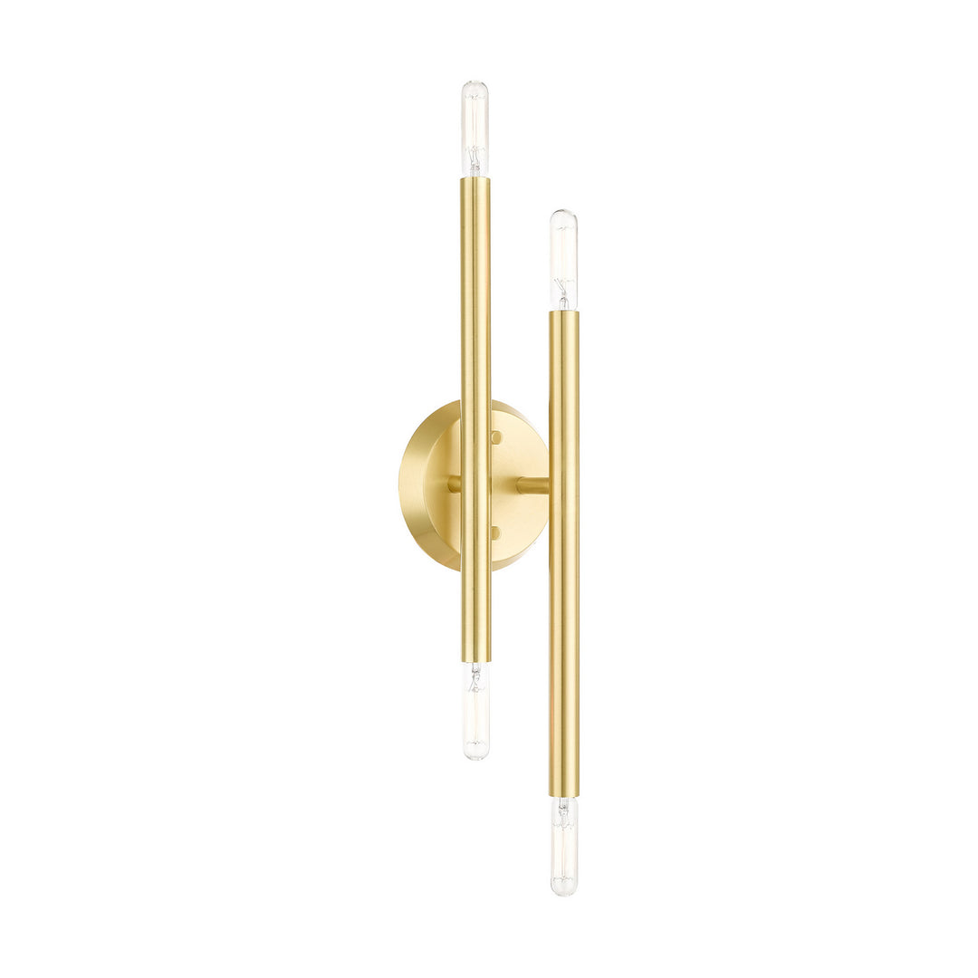 Livex Soho 46771-12 Wall Sconce Light - Satin Brass