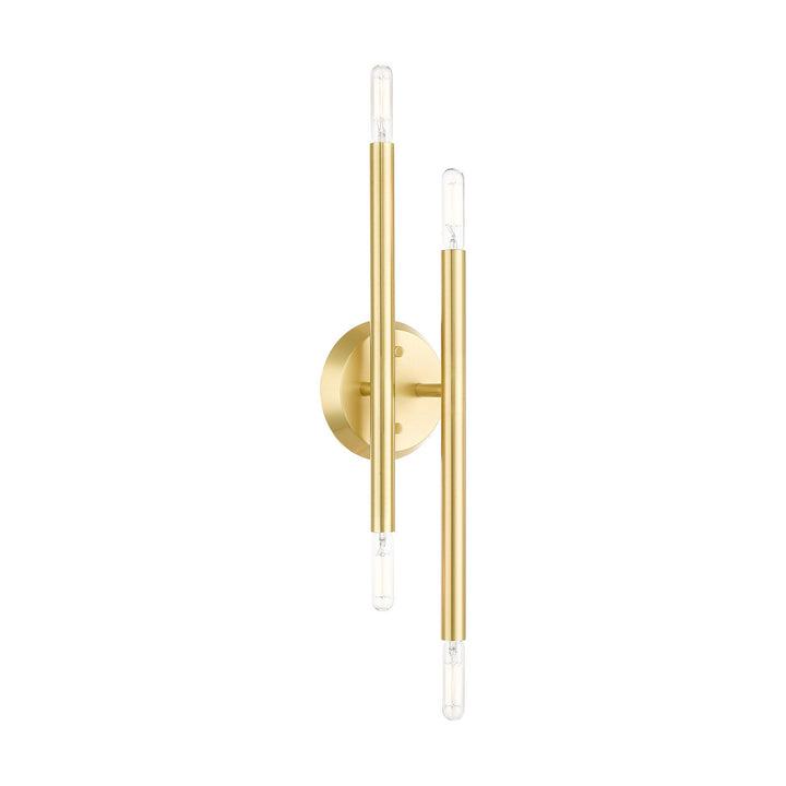 Livex Soho 46771-12 Wall Sconce Light - Satin Brass