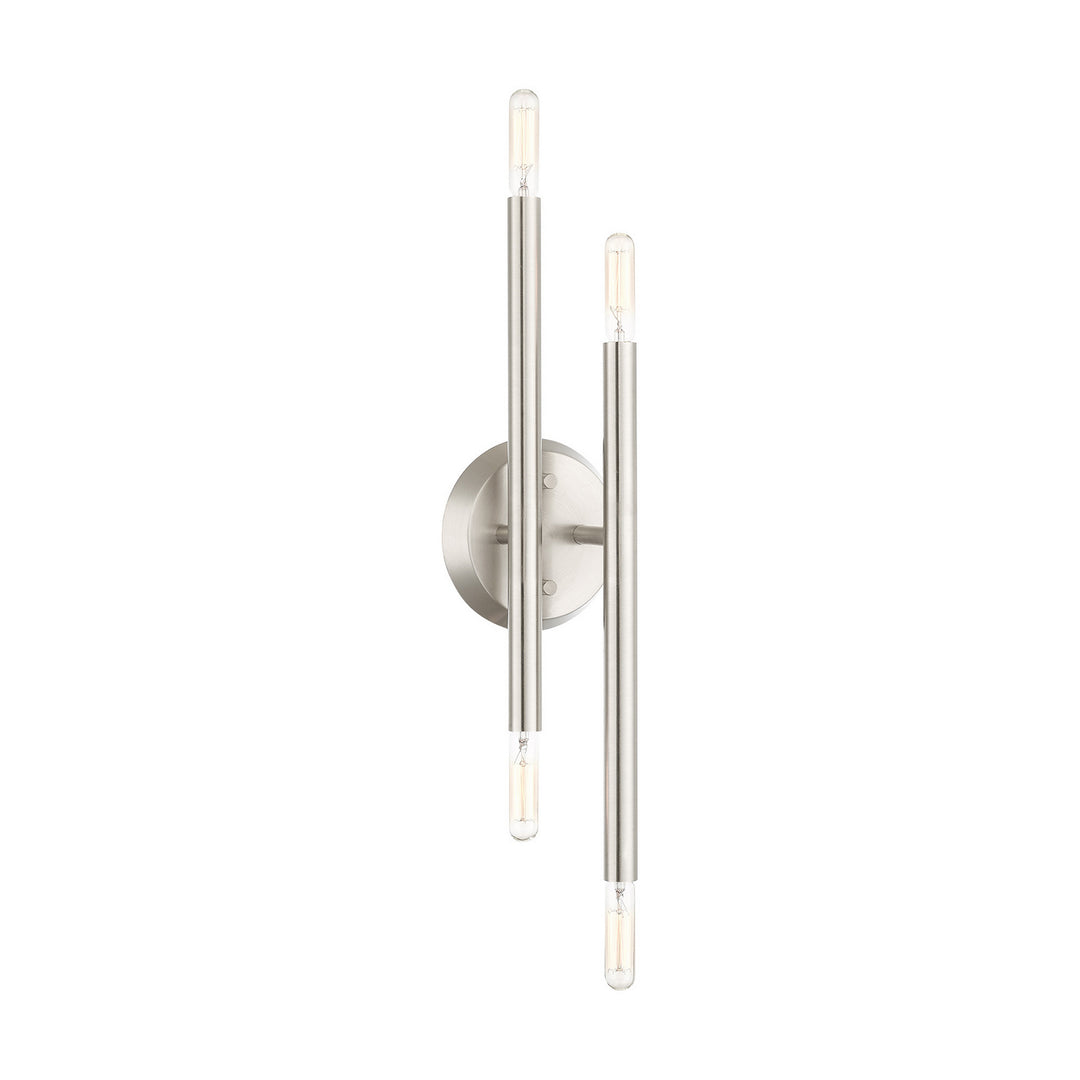 Livex Soho 46771-91 Wall Sconce Light - Brushed Nickel