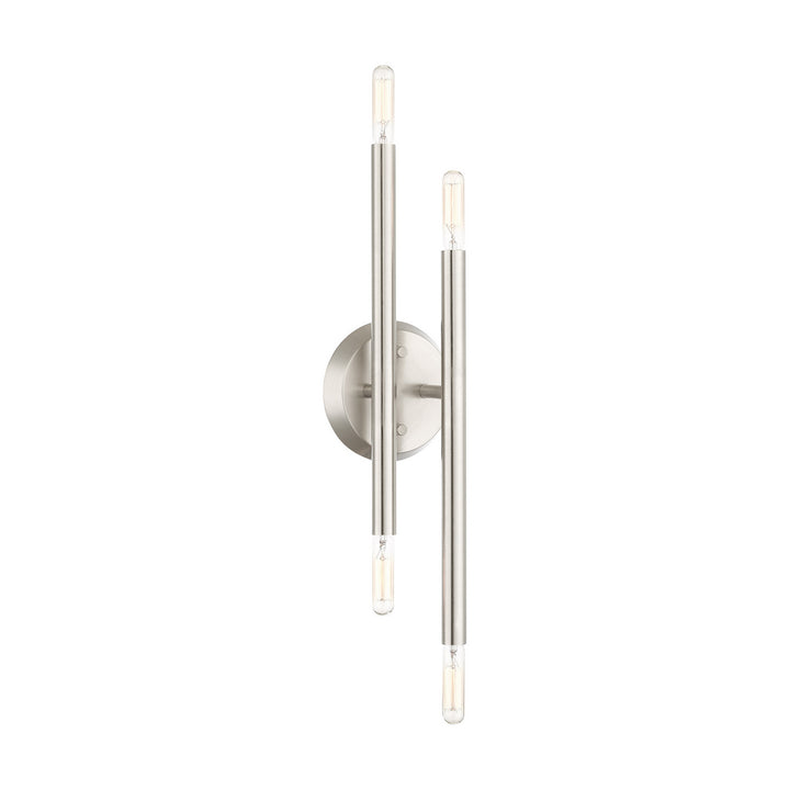 Livex Soho 46771-91 Wall Sconce Light - Brushed Nickel