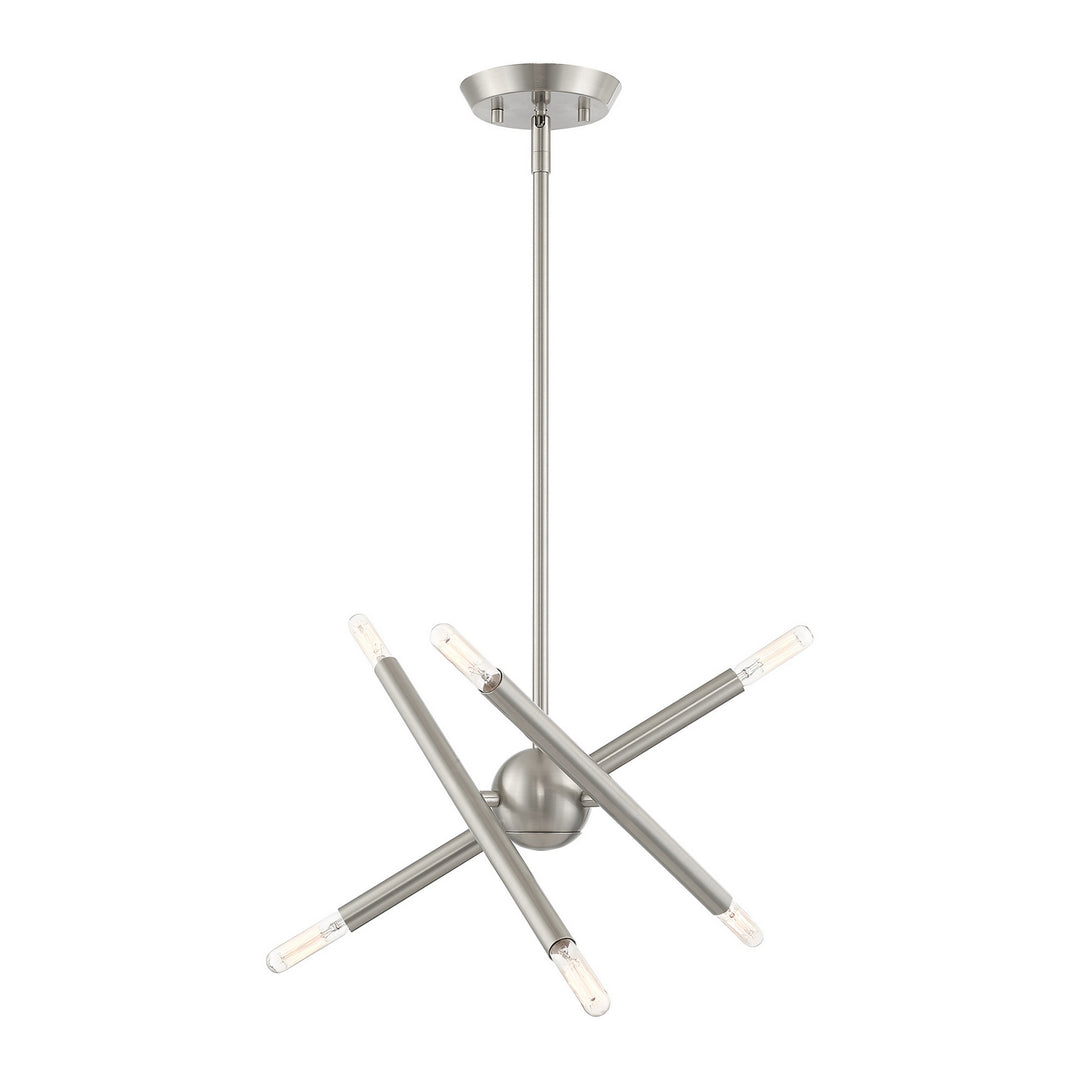 Livex Soho 46773-91 Chandelier Light - Brushed Nickel