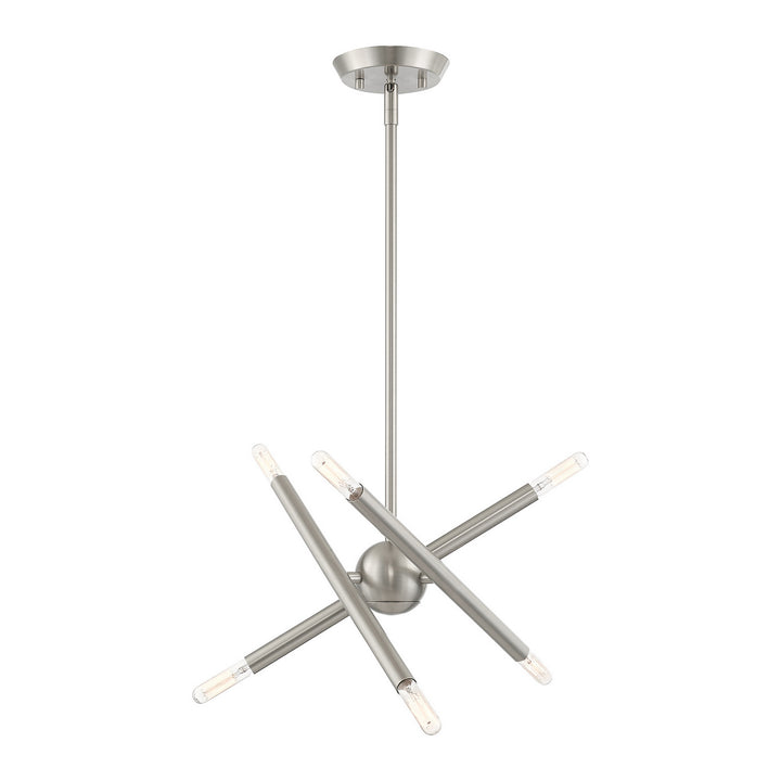 Livex Soho 46773-91 Chandelier Light - Brushed Nickel