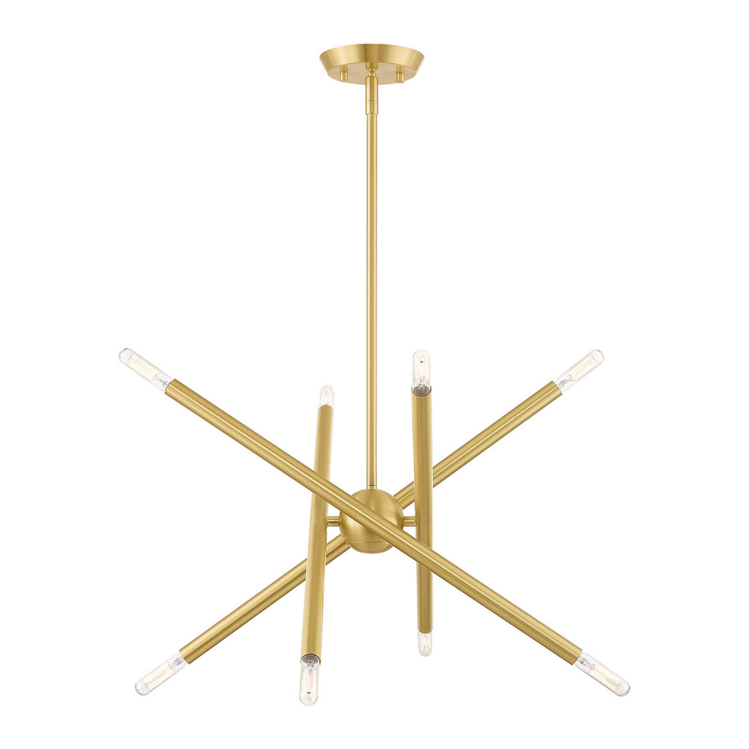 Livex Soho 46774-12 Chandelier Light - Satin Brass