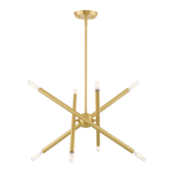 Livex Soho 46774-12 Chandelier Light - Satin Brass