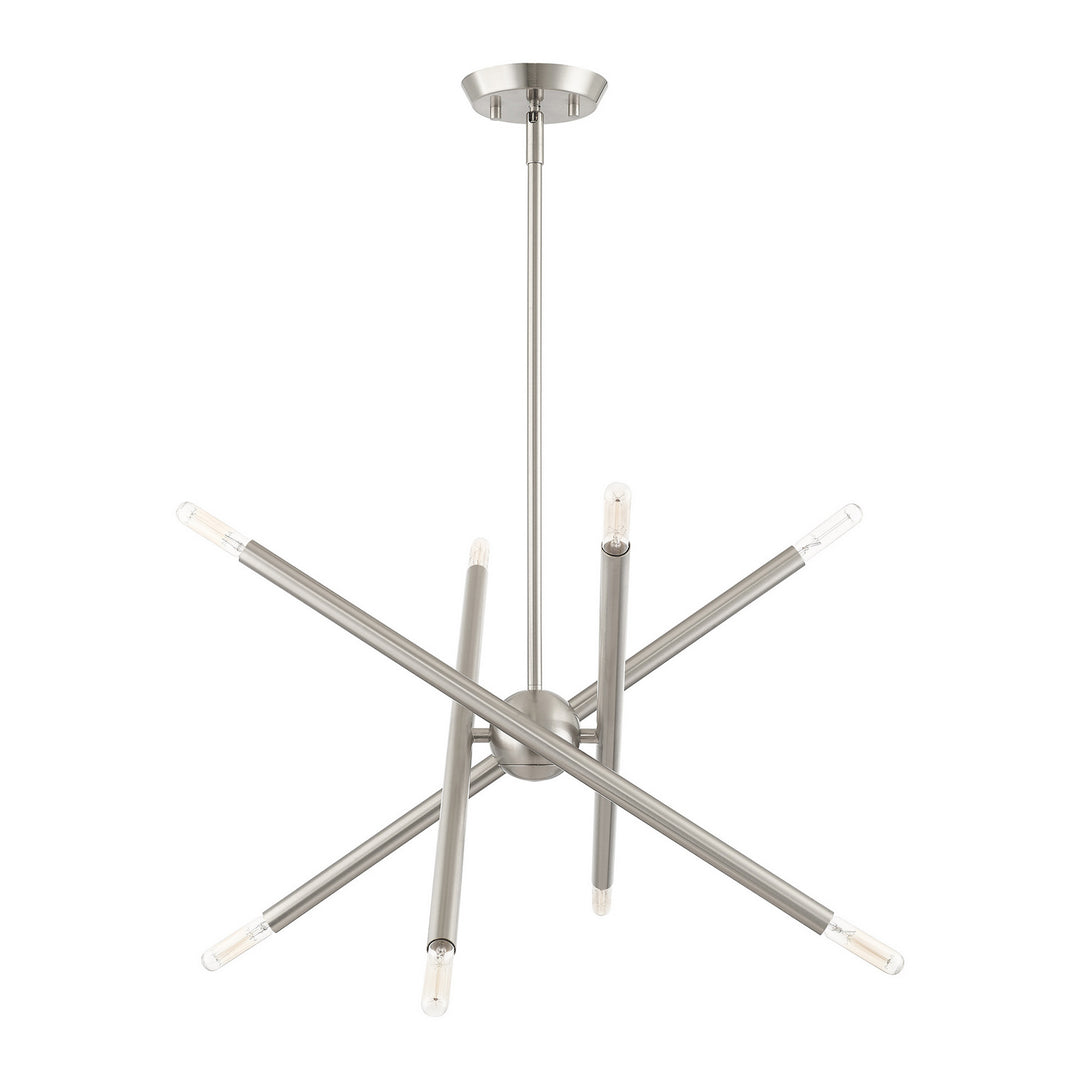 Livex Soho 46774-91 Chandelier Light - Brushed Nickel