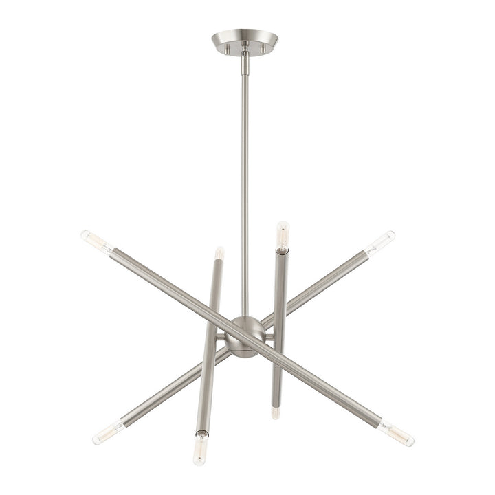 Livex Soho 46774-91 Chandelier Light - Brushed Nickel