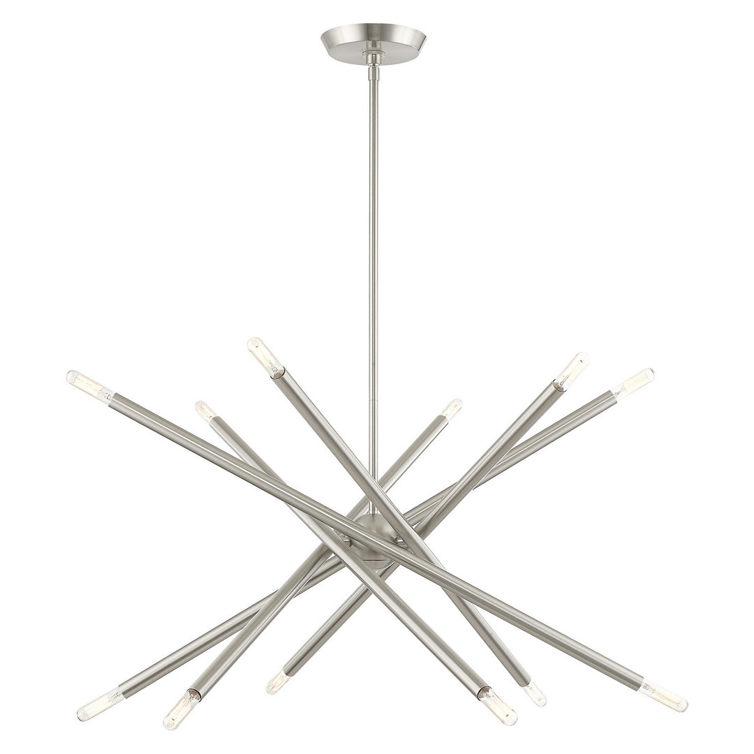 Livex Soho 46776-91 Chandelier Light - Brushed Nickel