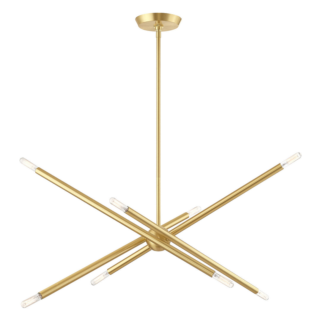 Livex Soho 46778-12 Chandelier Light - Satin Brass