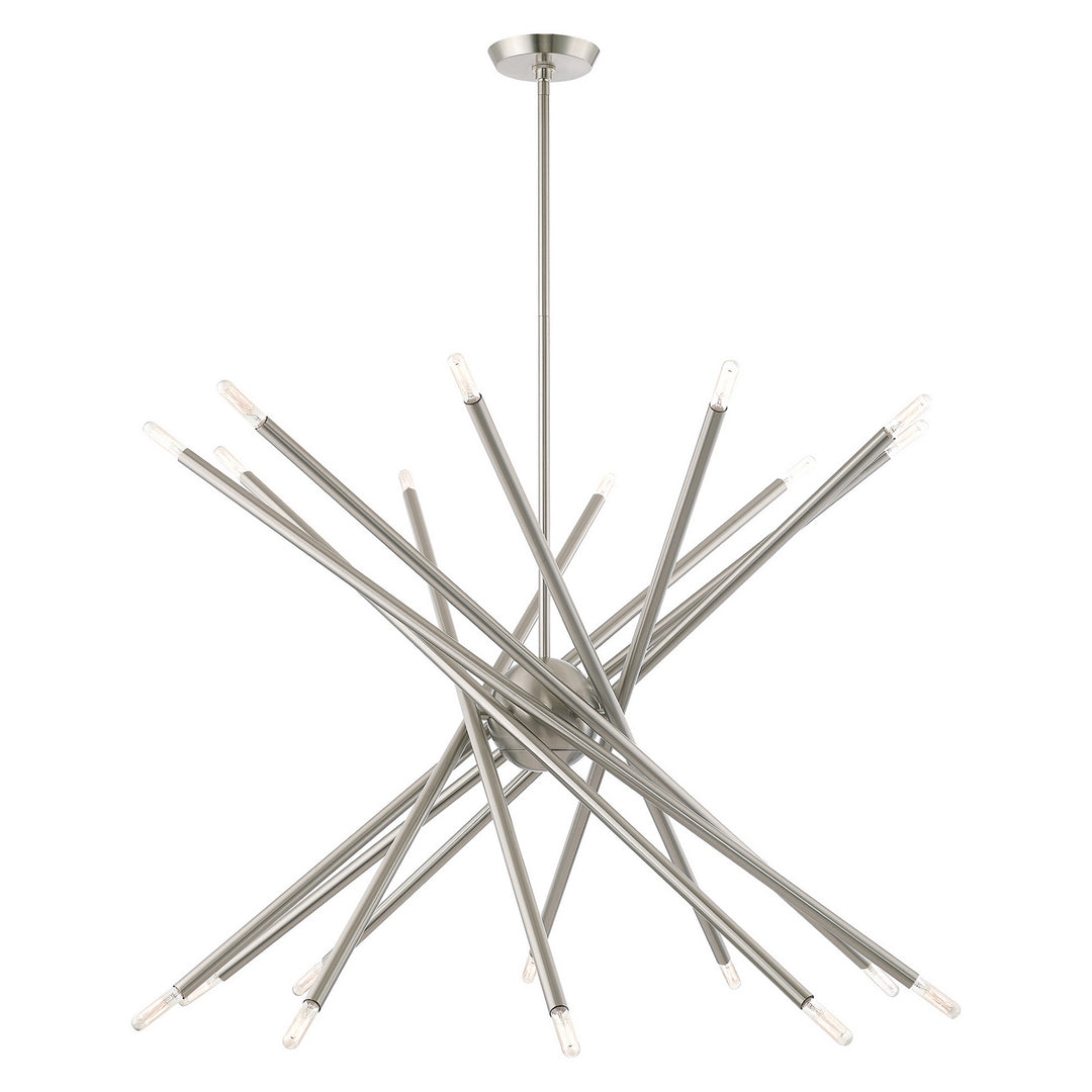Livex Soho 46779-91 Chandelier Light - Brushed Nickel