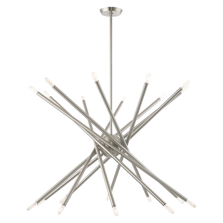 Livex Soho 46779-91 Chandelier Light - Brushed Nickel