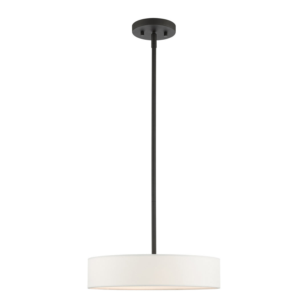 Livex Venlo 46923-04 Pendant Light - Black with Brushed Nickel Accents