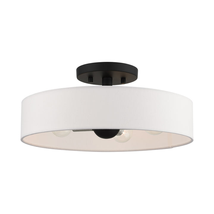 Livex Venlo 46927-04 Ceiling Light - Black w/ Brushed Nickels