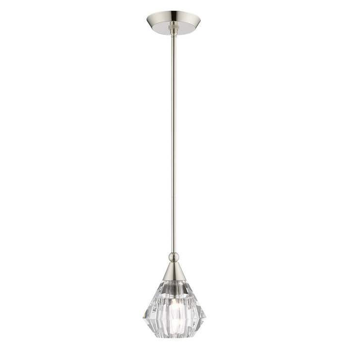 Livex Brussels 47071-35 Pendant Light - Polished Nickel