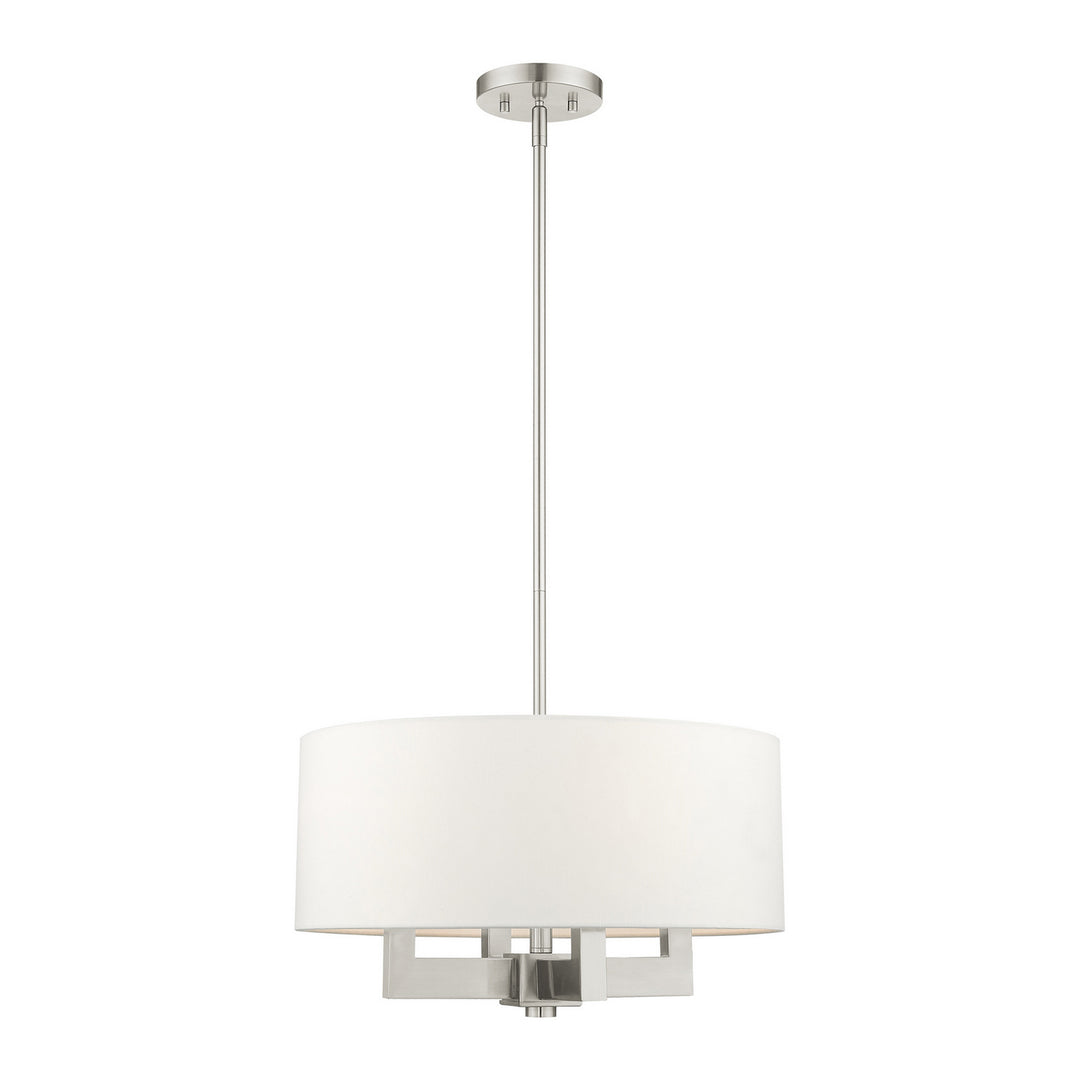 Livex Cresthaven 48784-91 Chandelier Light - Brushed Nickel