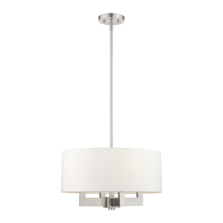Livex Cresthaven 48784-91 Chandelier Light - Brushed Nickel