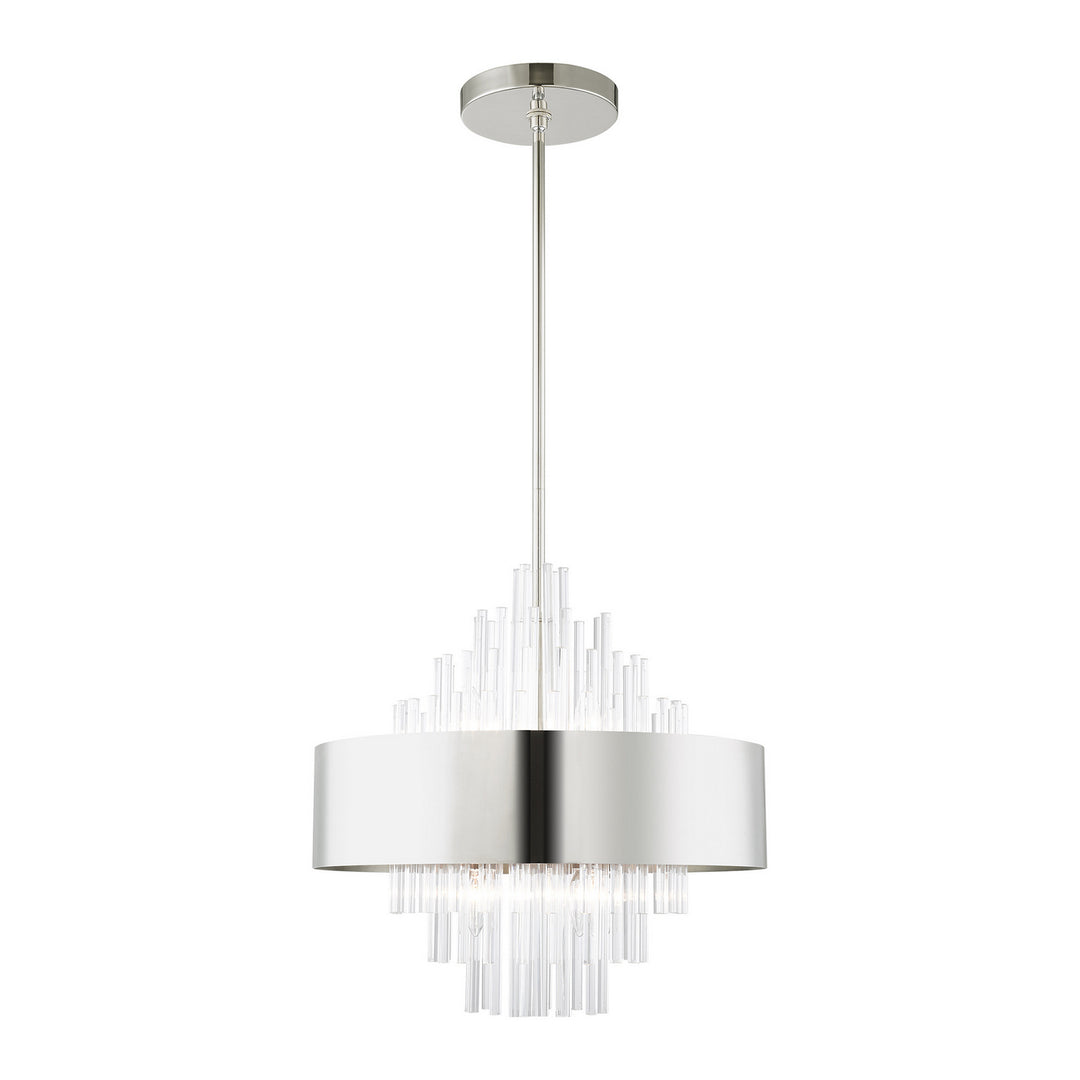 Livex Orenburg 48874-35 Pendant Light - Polished Nickel