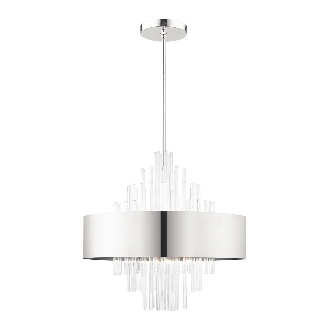 Livex Orenburg 48876-35 Chandelier Light - Polished Nickel