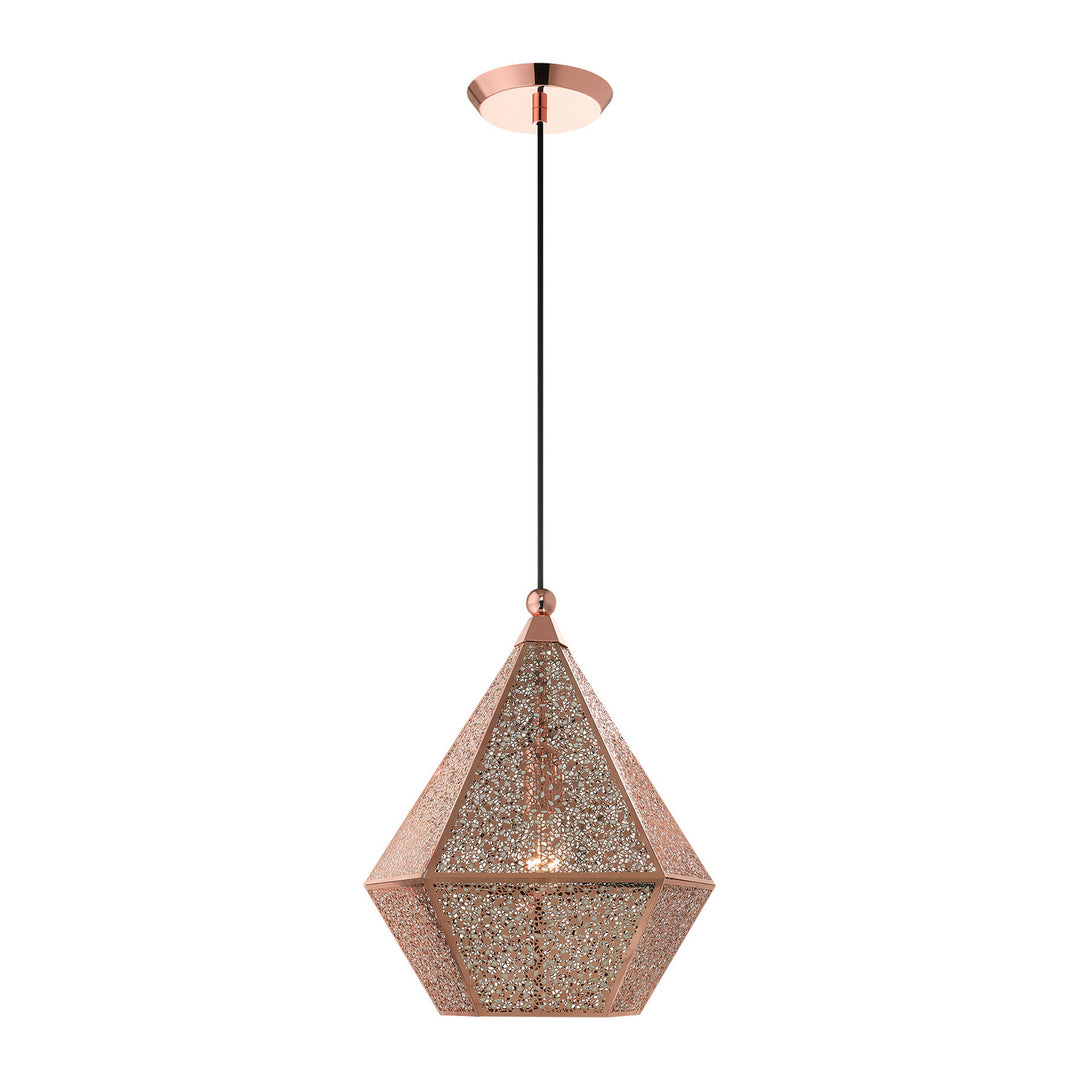 Livex Aberdeen 48923-86 Pendant Light - Rose Gold