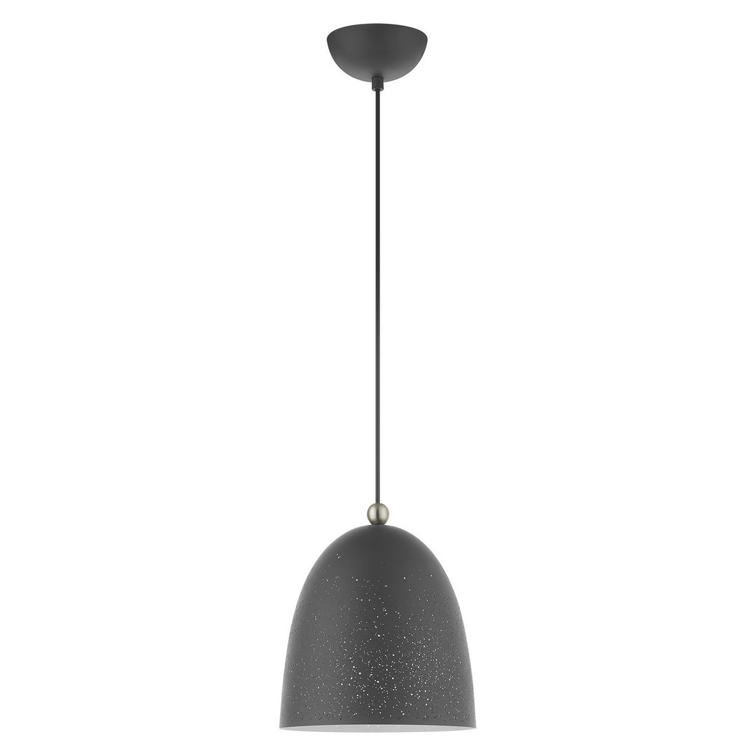 Livex Arlington 49108-76 Pendant Light - Scandinavian Gray w/ Brushed Nickels