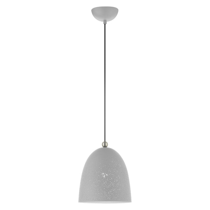 Livex Arlington 49108-80 Pendant Light - Nordic Gray w/ Brushed Nickels