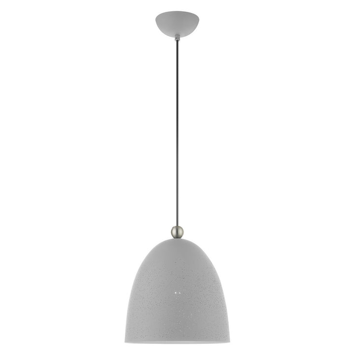 Livex Arlington 49109-80 Pendant Light - Nordic Gray w/ Brushed Nickels