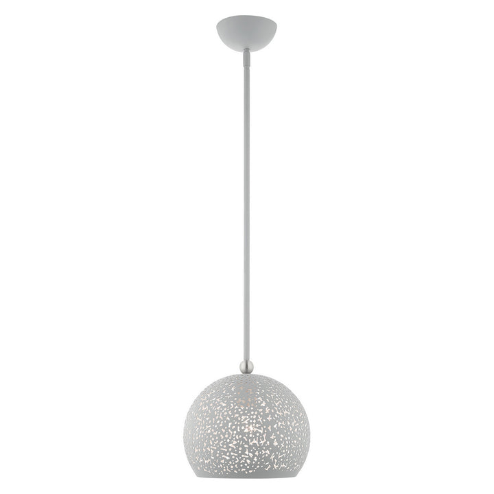 Livex Charlton 49181-80 Pendant Light - Nordic Gray w/ Brushed Nickels