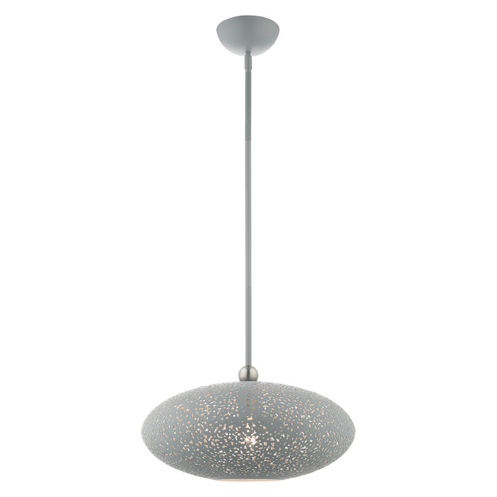 Livex Charlton 49184-80 Pendant Light - Nordic Gray w/ Brushed Nickels
