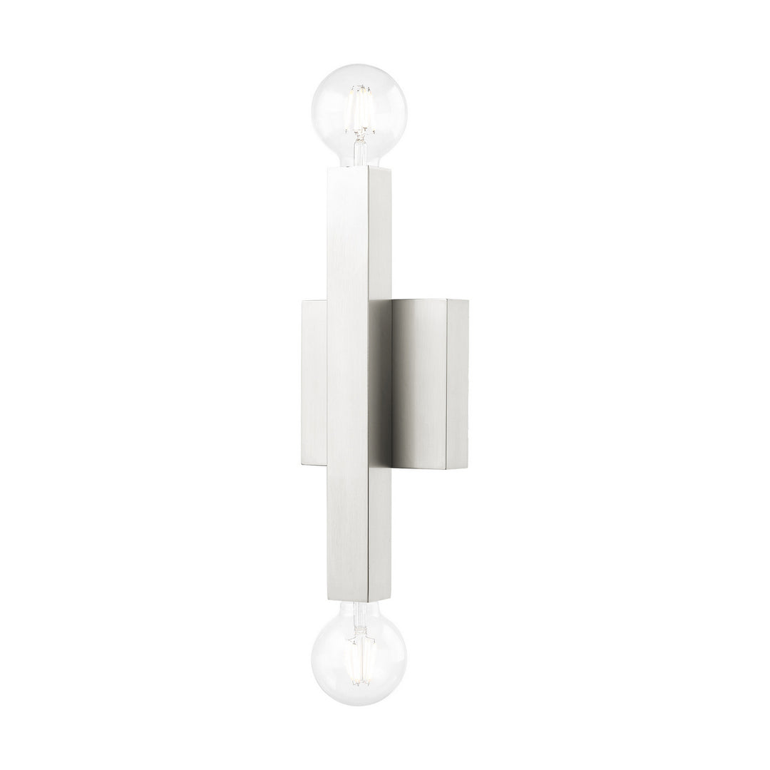 Livex Solna 49212-91 Wall Sconce Light - Brushed Nickel