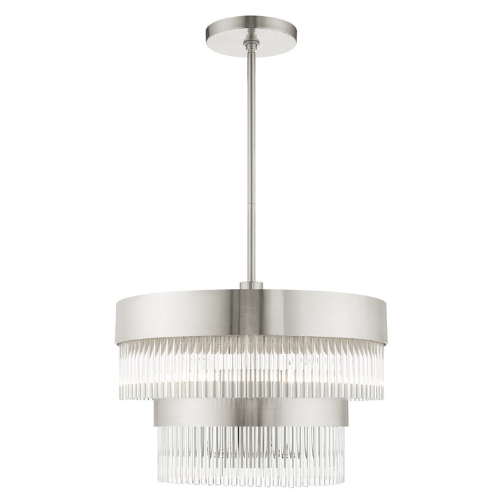 Livex Norwich 49824-91 Chandelier Light - Brushed Nickel